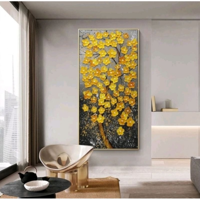 lukisan flower palet