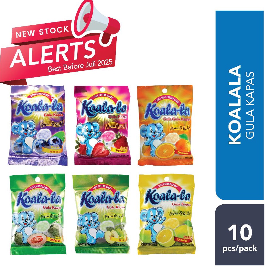 

KODE FLKG7 Permen Kapas Koalala Koalala 1pack isi 1 pcs