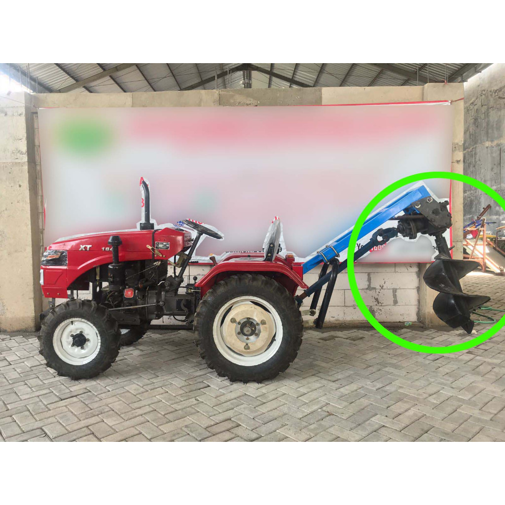 Mesin Bor Tanah Diameter 50 cm Bertenaga Traktor Roda 4