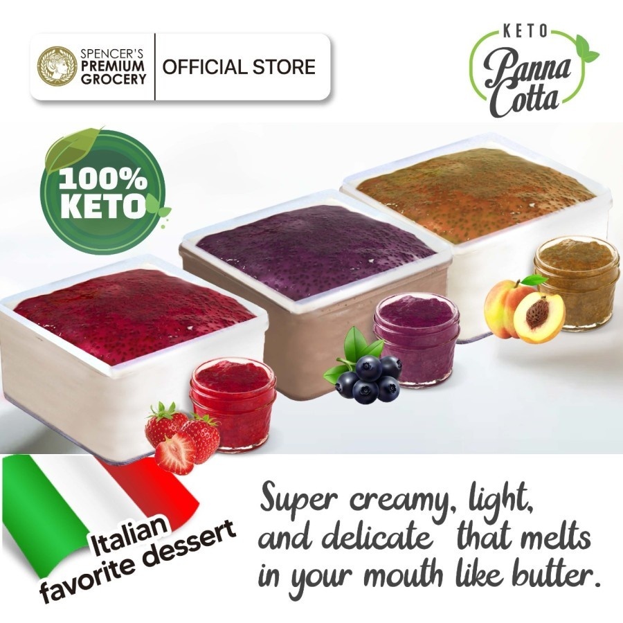 

Spencer's Keto Pannacotta Spencers - Healthy Dessert, Camilan Diet Sehat