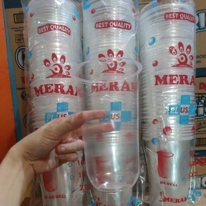Cup OZ Oval Merak size 22oz