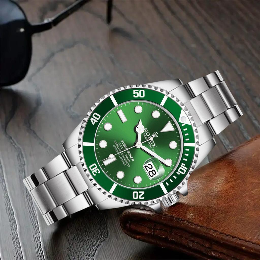 PROMO JAM TANGAN PRIA ROLEX SUBMARINER ELEGAN ANALOG ANTI AIR TANGGAL AKTIF FREE BOX ORI
