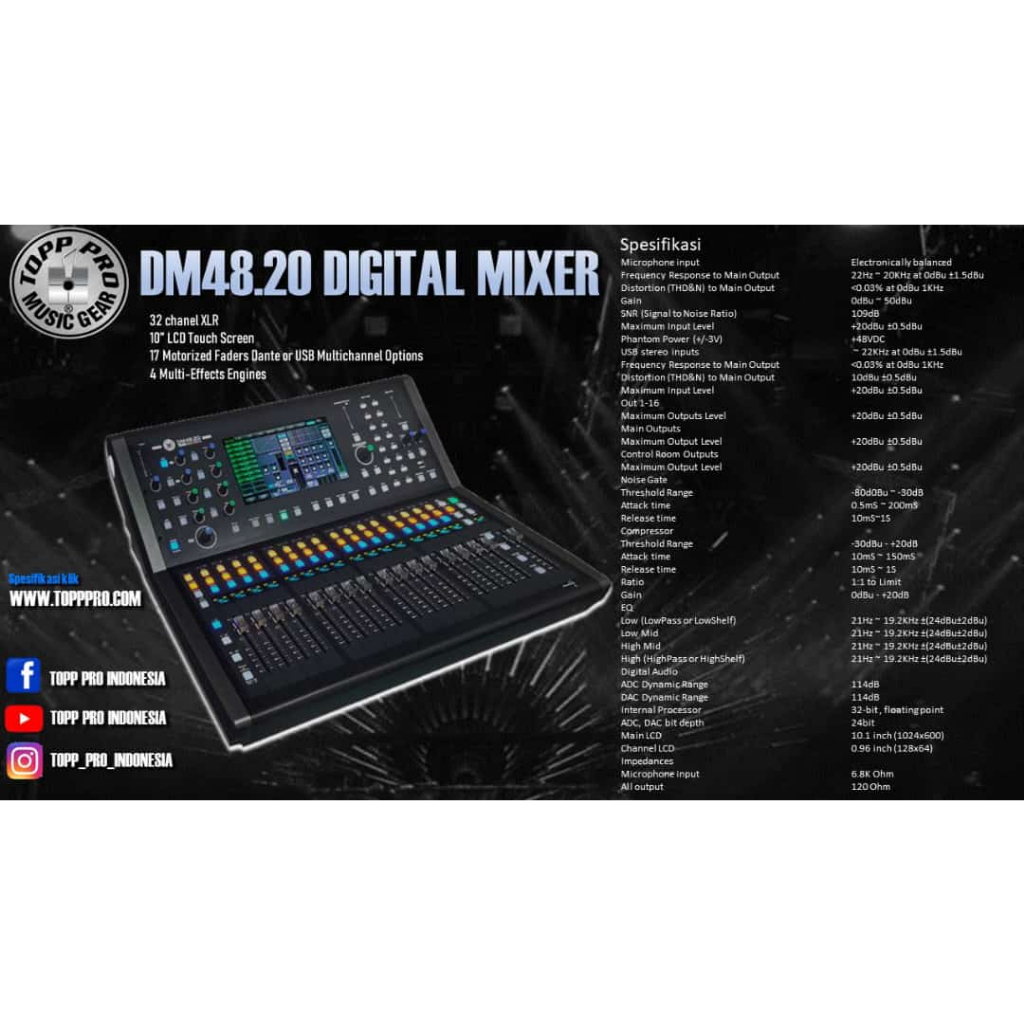 MIXER Digital topp pro DM48.20 / DM 48 – 20 / DM48-20 Original