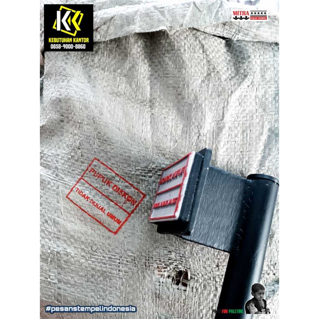 

Jual Stempel Palu Custom Stempel Ketok Stempel Karung Anti Luntur