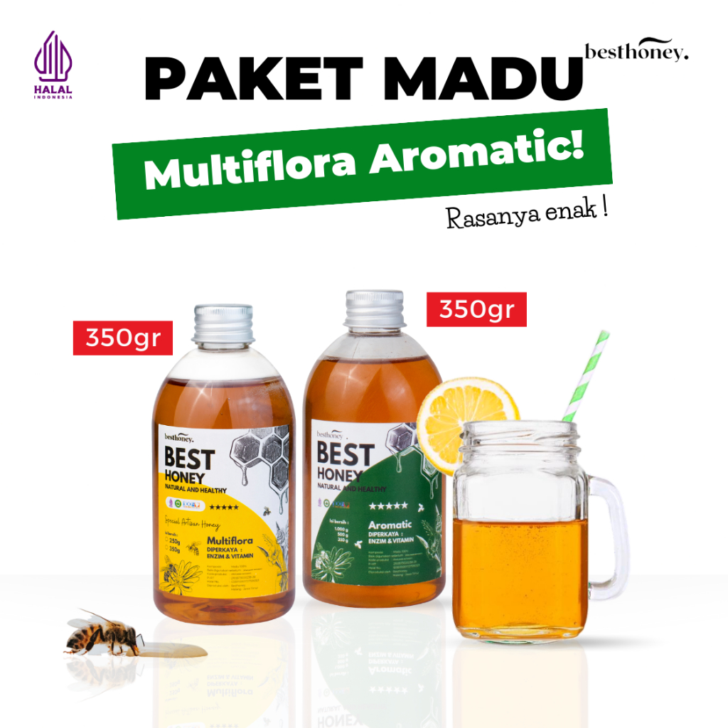 

Paket Bundling - Madu Asli Madu Multiflora - Madu Aromatic - Madu Original - 1kg