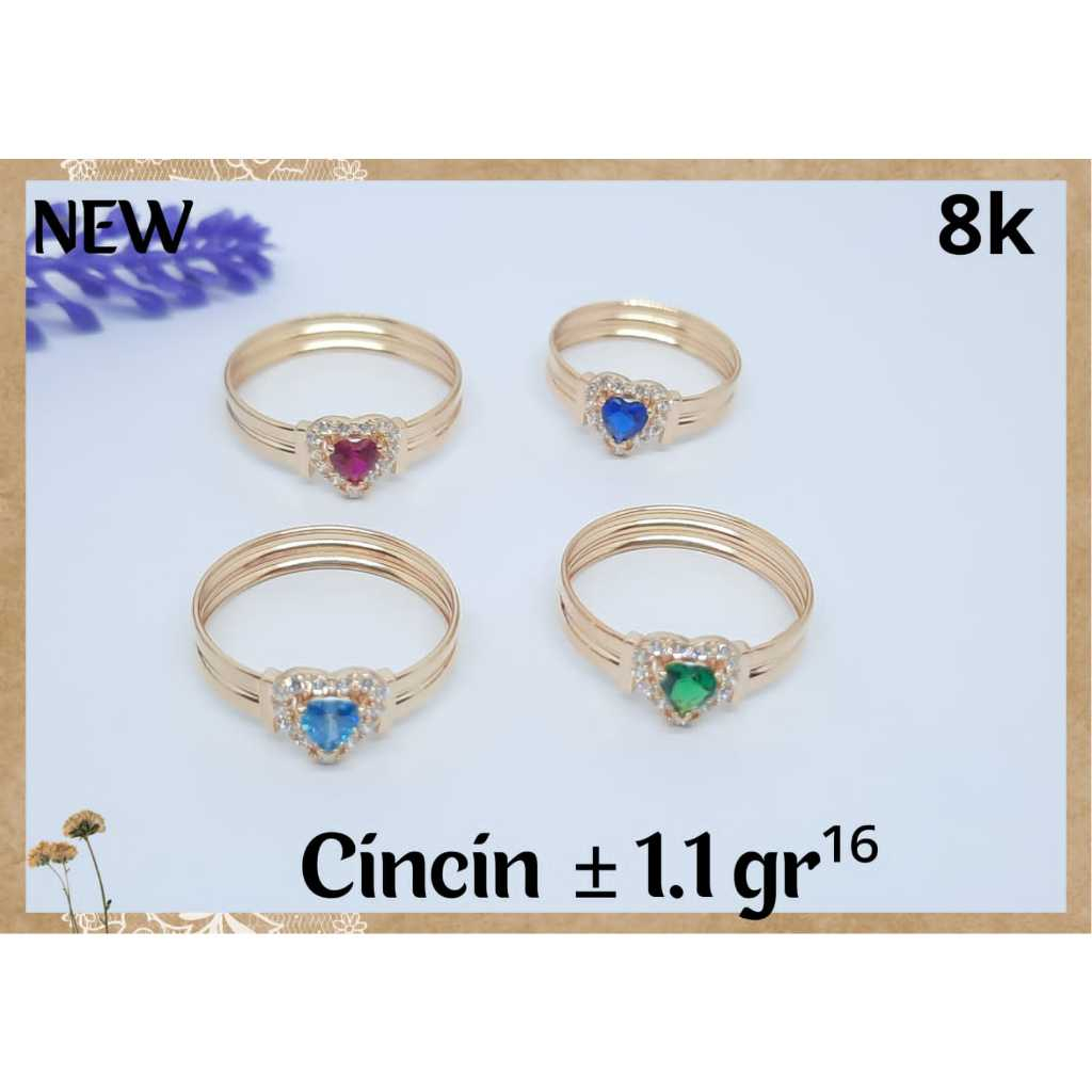 LMV Cincin Emas Dewasa Asli Kadar 375 8K