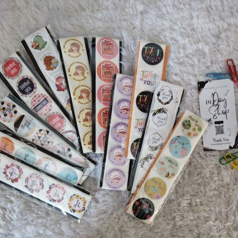 

(50pcs) Sticker Thank You MINI | INDAY SHOP