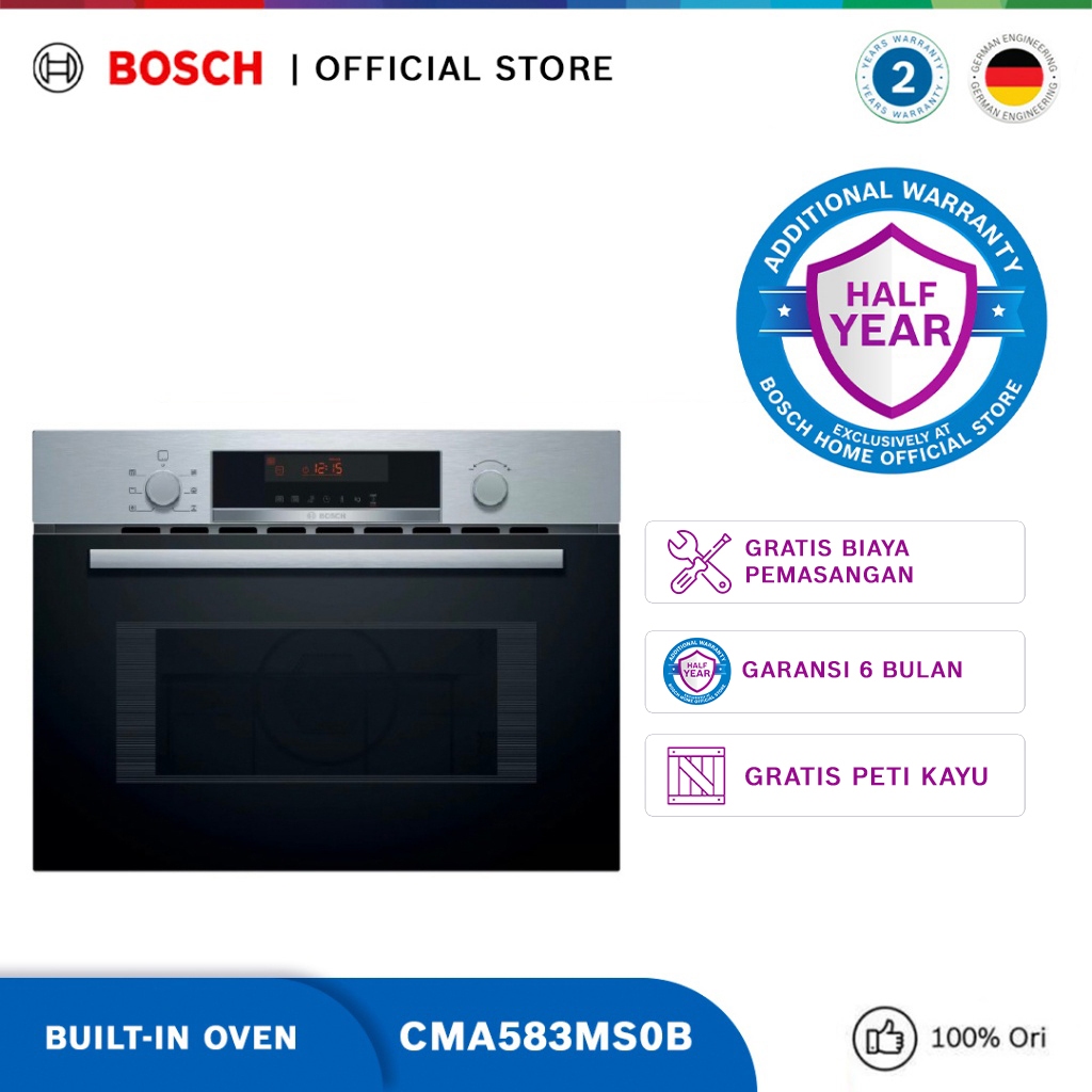 Bosch CMA583MS0B Built-in Microwave Oven / Microwave Oven Tanam Seri 4