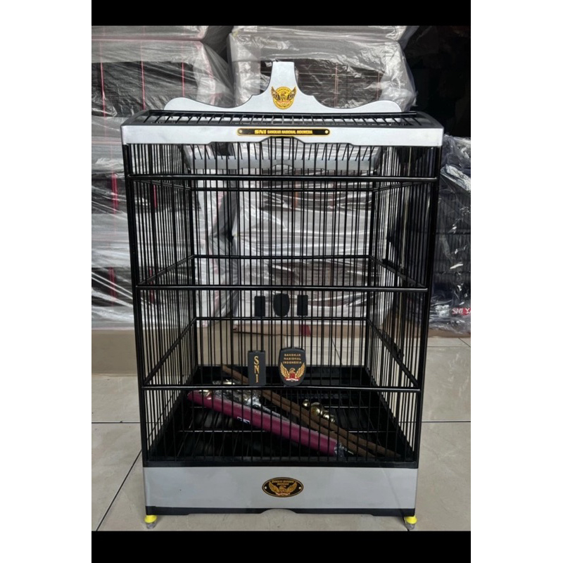 Sangkar Kotak No 2 SNI Silver Candy / Kandang Kotak