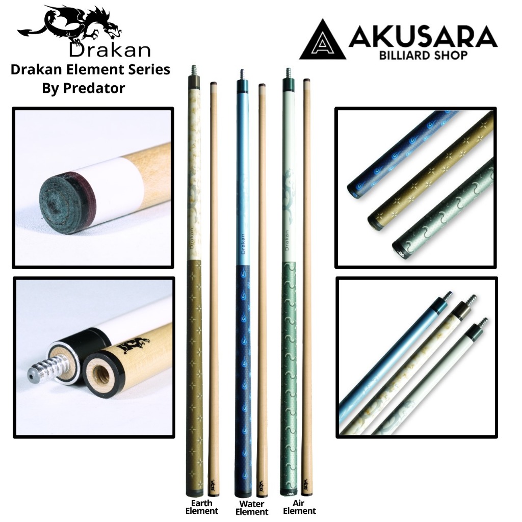 Drakan Cue Element Series Stik Billiard