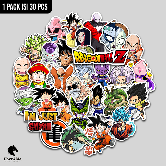 

STIKER PACK DRAGON BALL ANTI AIR | STIKER HELM LAPTOP KOMPUTER KOPER | VINYL LAMINASI DOFF WATERPROOF