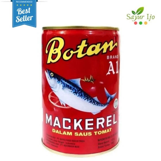 

BOTAN Mackerel Saus Tomat 425 Gram / Kaleng Daging Ikan Makarel Premium