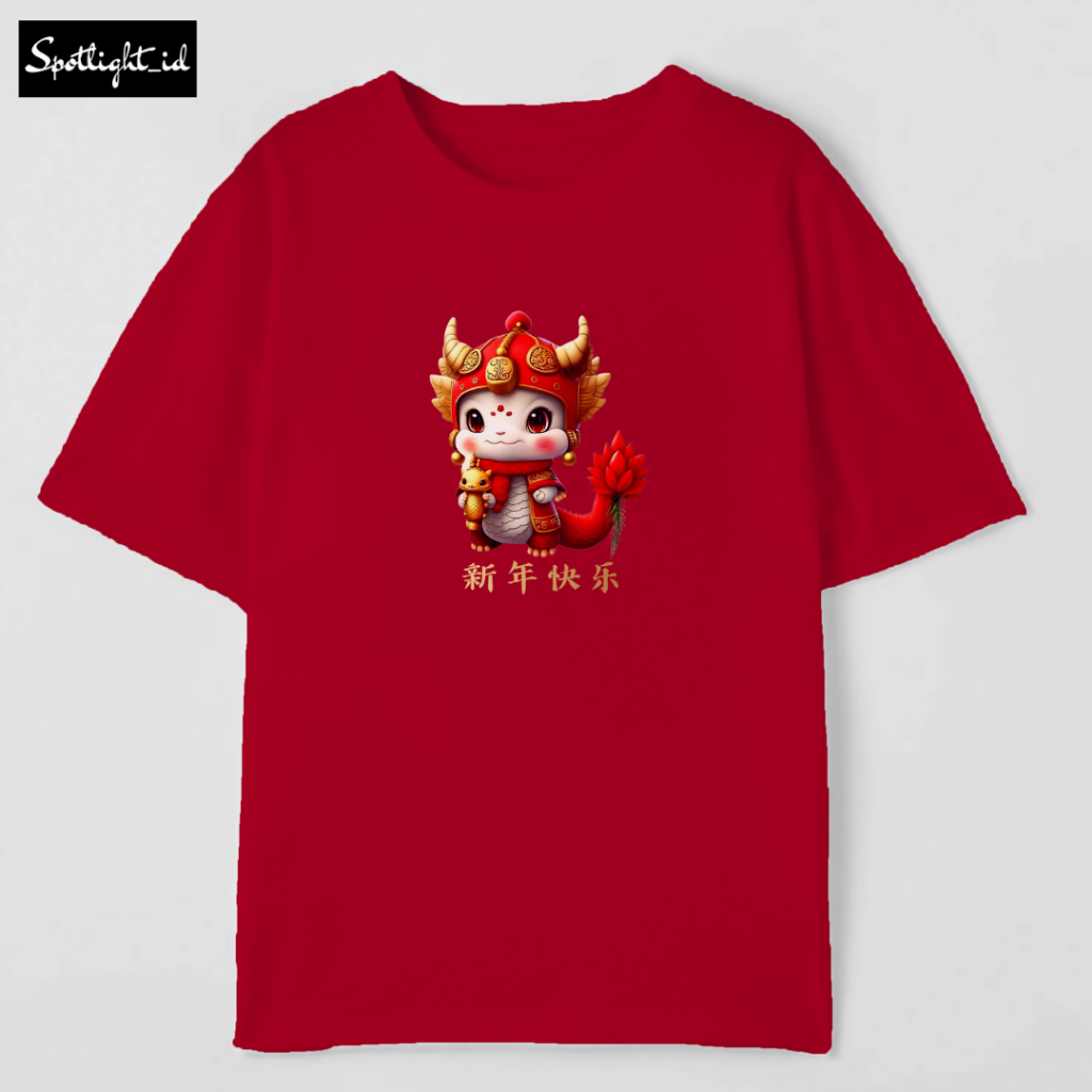 SPOTLIGHT_ID - BAJU KAOS WANITA NAGA IMLEK DRAGON , T SHIRT WANITA IMLEK NAGA DRAGON COMBED 30S , KA