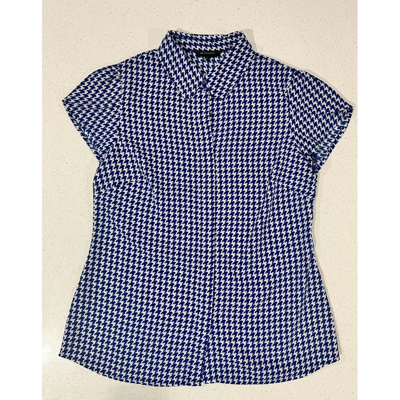 Blouse woman The Executive biru motif