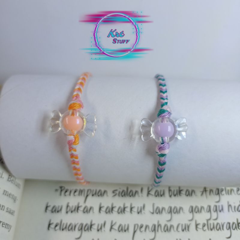 Gelang Tangan Tali Candy | Gelang Simpel | Gelang Benang | Gelang Tangan Kepang 6