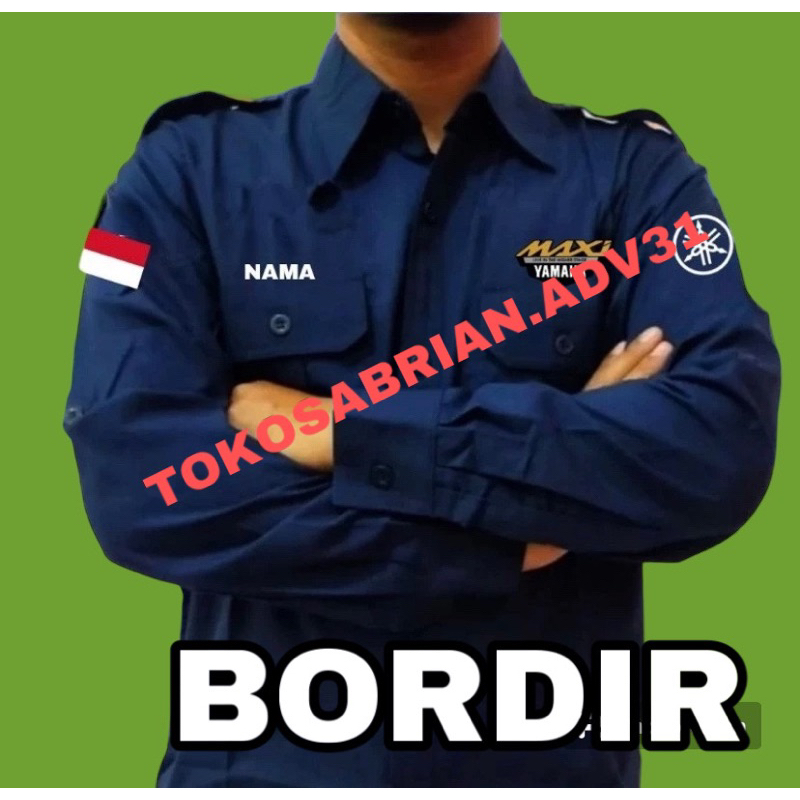 Kemeja Yamaha Maxi baju Yamaha Maxi seragam Yamaha Maxi Pdh Yamaha Maxi kemeja kerja Yamaha Maxi baj