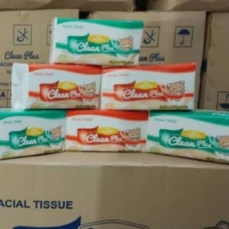 CLEAN PLUS 180S 2PLY Tisu clean plus 180sheet 2ply 1 karton 60 pack promo