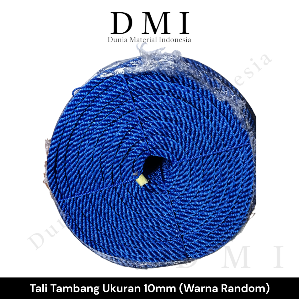 

Tali Tambang Plastik 10mm | Tali Plastik Nylon Warna Warni | (5Mtr)