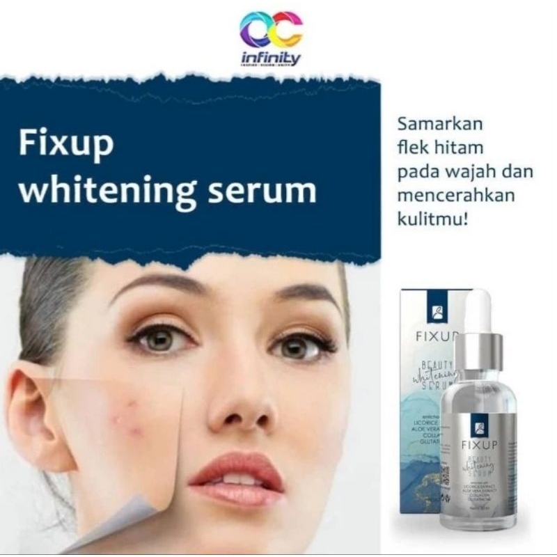 [TERMURAH] FIXUP SERUM WHITE C | SERUM FIXUP OURCITRUS KEMASAN BARU HIJAU