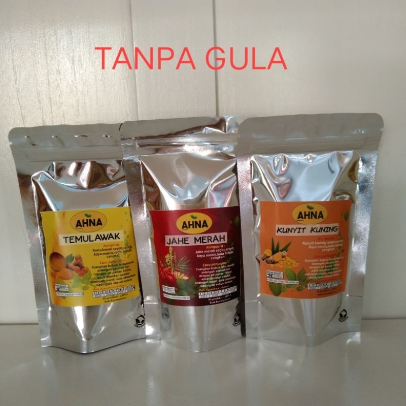 

KUNYIT/TEMULAWAK MURNI TANPA GULA AHNA