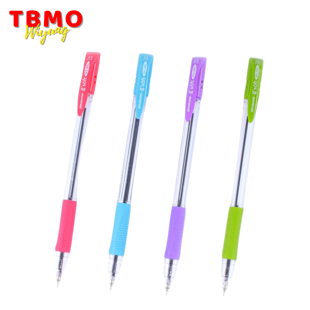 

( 1 Pcs )TBMO Bolpen/ Pulpen / Gel Pen Standard GSoft 0.5 Hitam Per Pcs