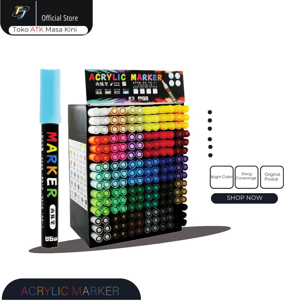 

Spidol Acrylick Marker M&G - Tahan Lama, Cocok untuk Berbagai Permukaan