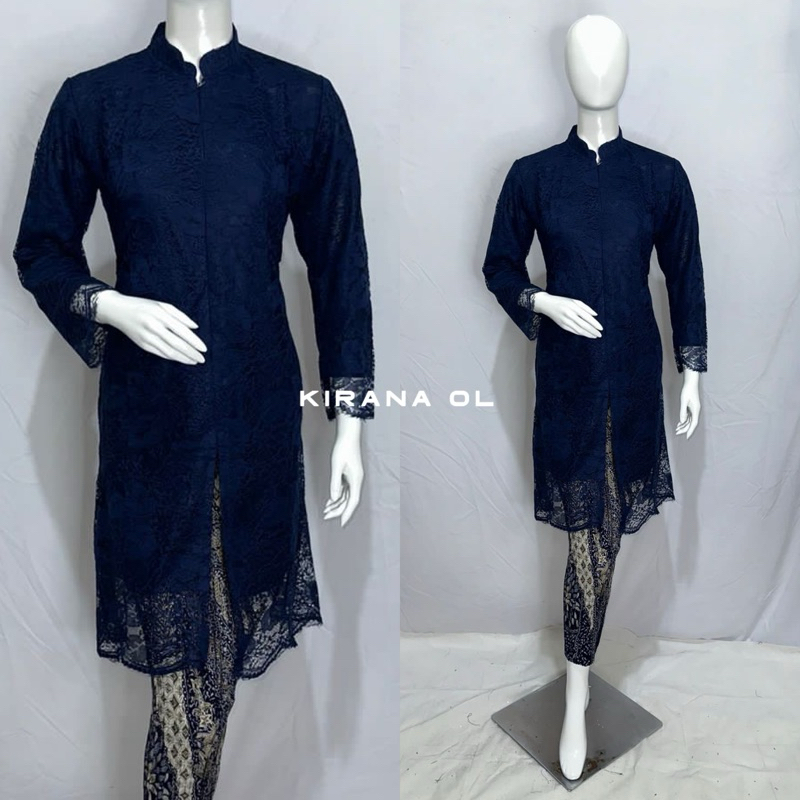 KIRANA OL - KEBAYA JUMBO MODERN LD 130 - TUNIK BROKAT BUSUI MODERN - KEBAYA PESTA - KEBAYA TUNIK - K