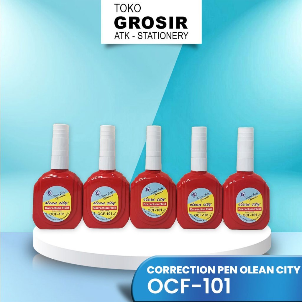 

TIPE X / CORRECTION FLUID PEN OCF-101 OCI OLEAN CITY MERAH / PENGHAPUS PULPEN