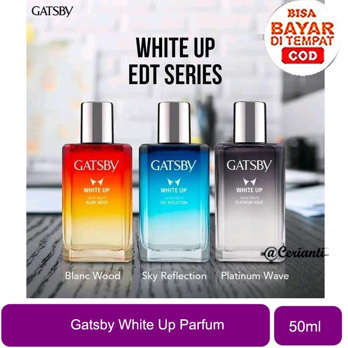 PARFUM PRIA 50ML | BPOM] Gatsby Parfum EDT White Up 50ml | Blanc Wood | Hypnotic Soul | Platinum Wav