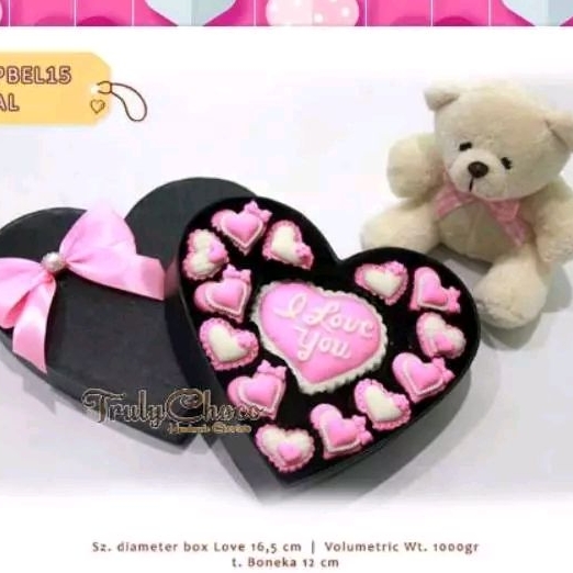 

Hadiah valentine love edition 2024 coklat trulychoco PBEL15 dengan boneka