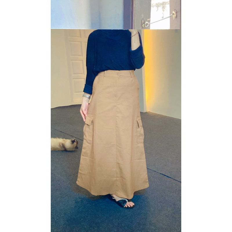 Rok katun/ Katun Bengalin strech /Rok A Kargo bengalin premium