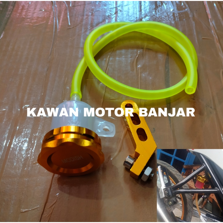 Tabung Minyak Rem Belakang + selang kuning Satria Fu Jupiter Mx Ninja R Ninja RR Vixion Universal Te