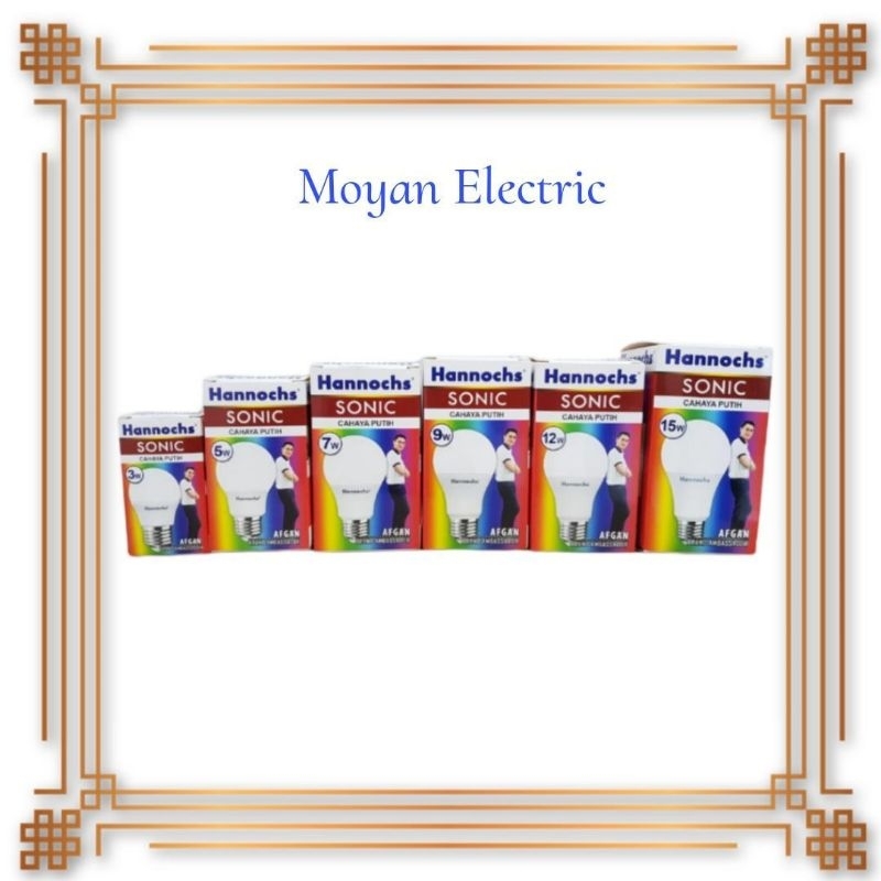Lampu LED Hannoch Sonic Cahaya putih dan kuning 5watt 9watt 12watt 15watt 20watt