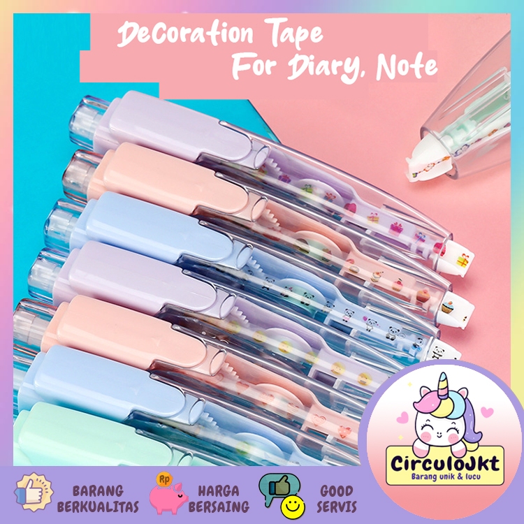 

Correction Tape Decoration untuk Perlengkapan Sekolah / Decorative Tape / Tape Scrapbook Dekorasi Jurnal Tape