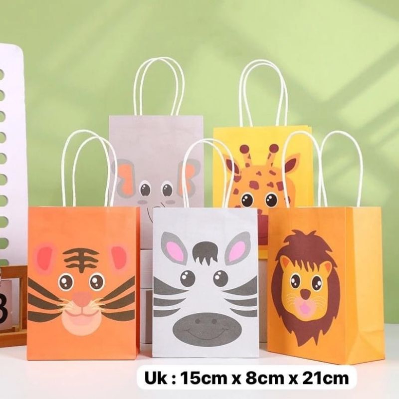 

(Parteeroom) Paperbag Animal perpack (isi 12pcs)
