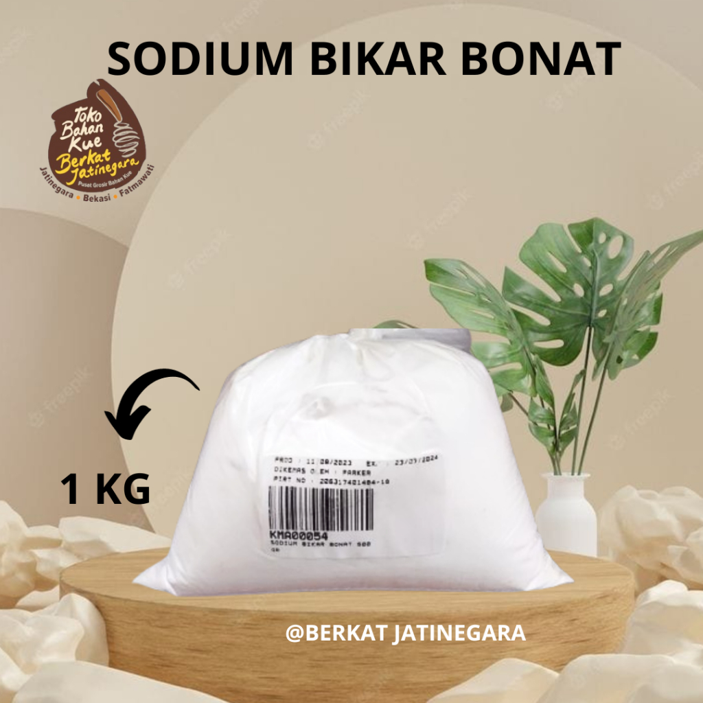

SODIUM BIKAR BONAT KEMASAN 1 KG / BAKING SODA / SODA KUE