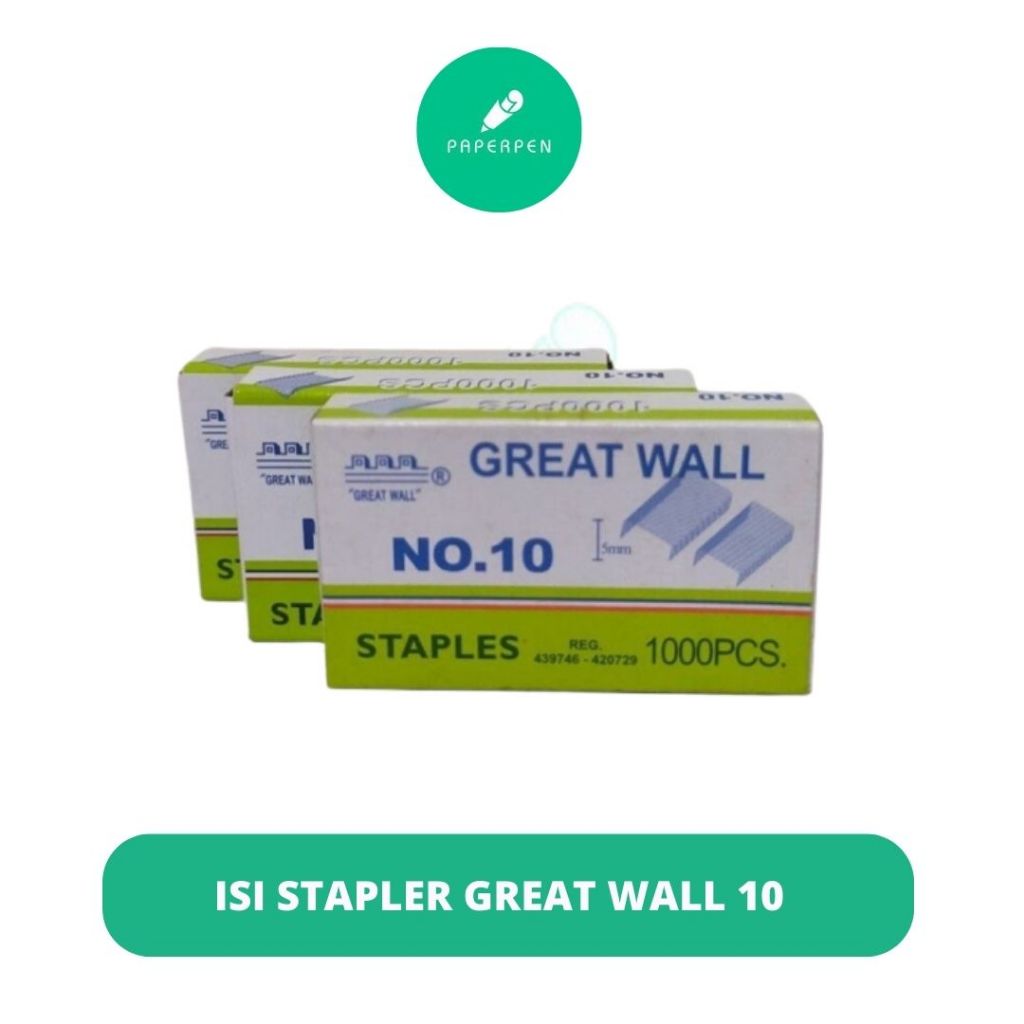 

(Pak) Isi Stapler Great Wall 10/Isi Stapler Isi 10Pcs