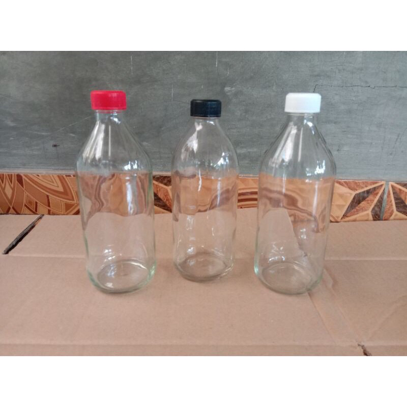 Botol Kaca 500ml/Botol Cuka Apel/Botol Jamu/Botol Rekondisi