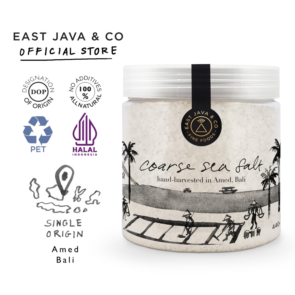 

East Java & Co Amed Sea Salt - 440g (Garam Laut Amed)