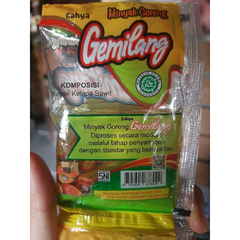 

(10 SACHET) MINYAK GORENG SACHET 32ML MINYAK GORENG CAHYA GEMILANG / FANILA