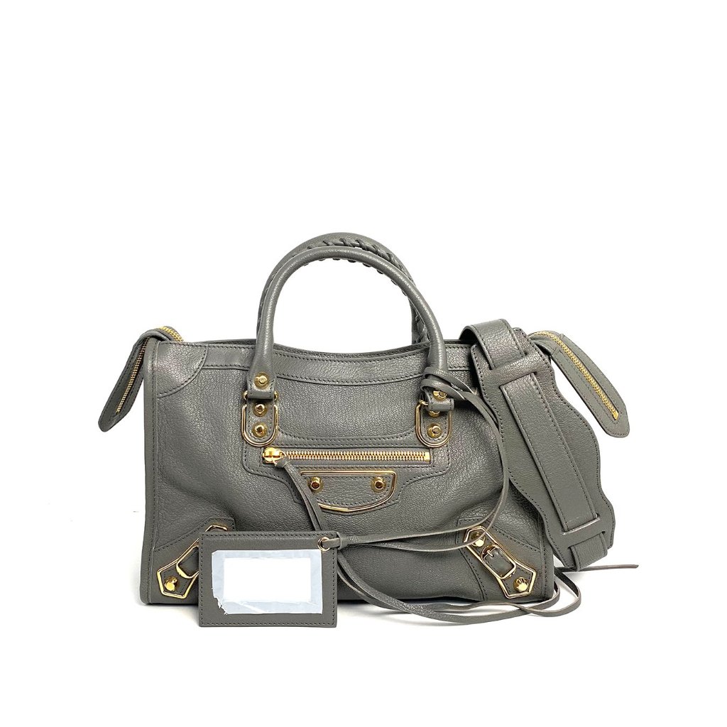 Balenciaga Metalic Edge Mini City Grey GHW