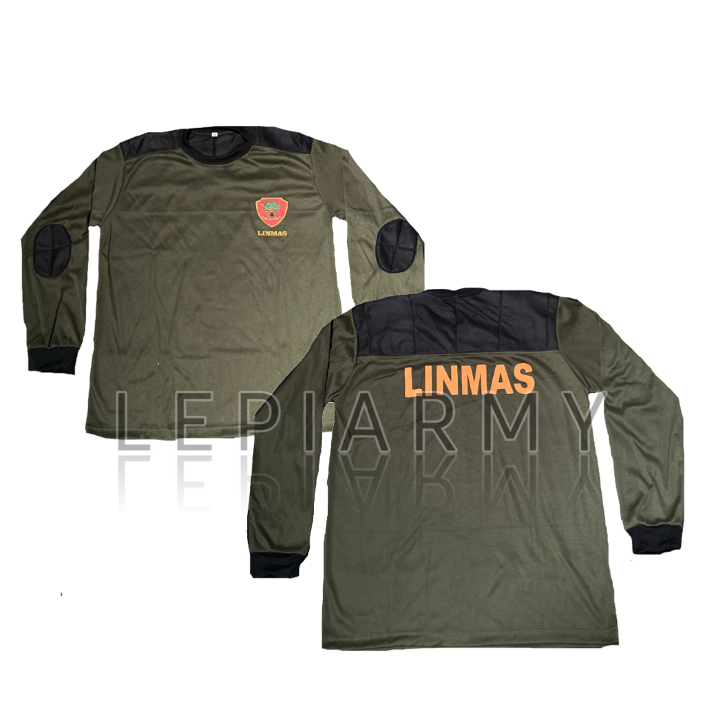 KAOS LENGAN PANJANG LINMAS / KAOS DEKER LINMAS