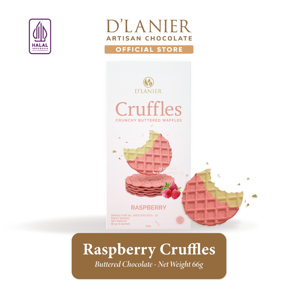 

D'Lanier Raspberry Chocolate Cruffles - 66 gr (5 sachet)