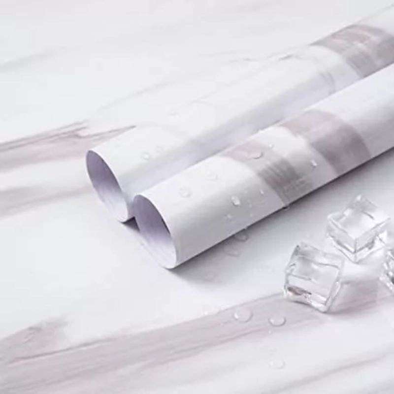 Wallpaper Stiker Dapur Motif Marmer / Wallpaper Granit Premium / Stiker Dapur Marmer Motif Anti Pana