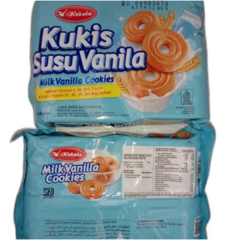 

Kokola Kukis Susu Vanila 218gr, Kokola Kukis Mochachino 218gr