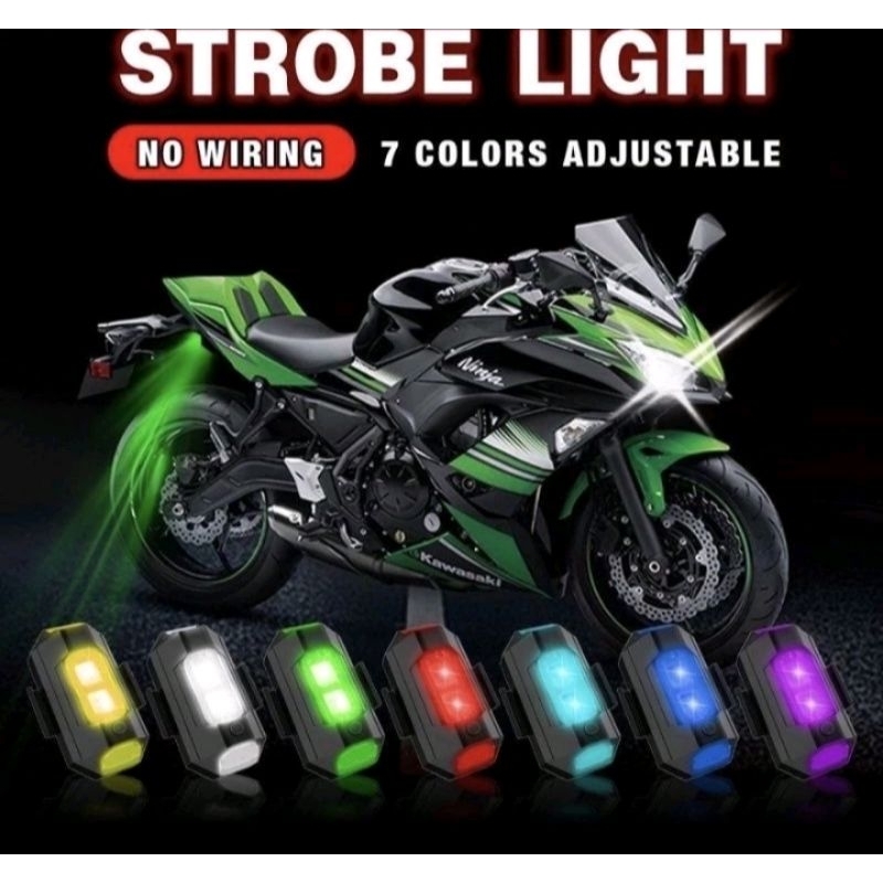 Lampu led sepeda/sepeda motor/sepeda listrik/skuter/usb charge multicolor