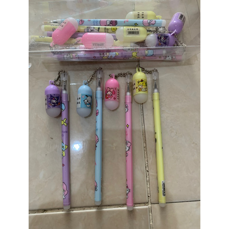 

pulpen sanRio model kapsul / balpoint pena karakter murah lucu