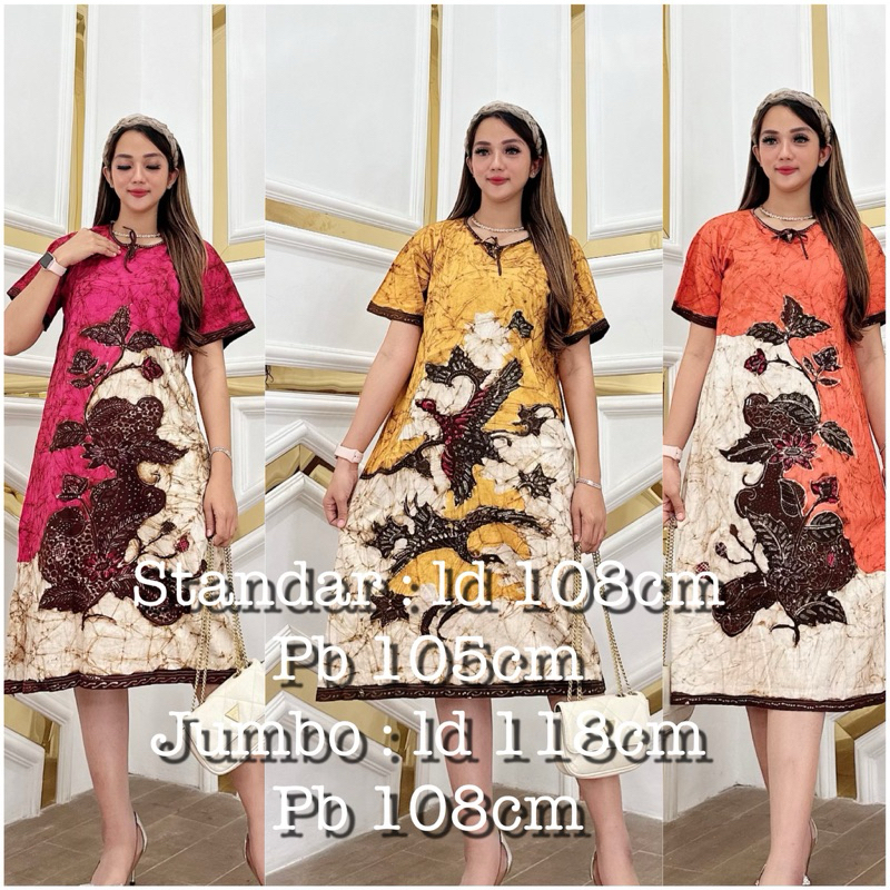 Daster Kaos Batik Tulis Katun Adem Malaman