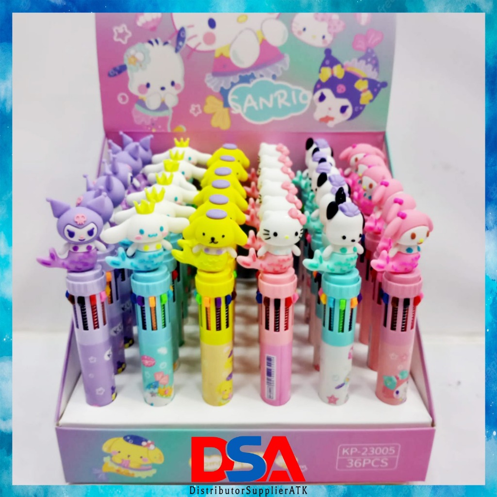 

PULPEN KARAKTER SANRIO 10 WARNA/ PULPEN SANRIO CUTE TERBARU/PULPEN 10 WARNA TERBARU/PULPEN MURAH