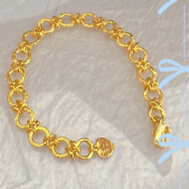 GELANG EMAS CRUM BULAT BINTANG